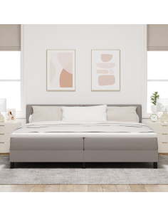 Letto a molle con materasso con led Talpa 200 x 200 cm Tessuto