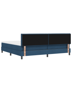 Letto a molle con materasso con led Blu 200 x 200 cm Tessuto 2