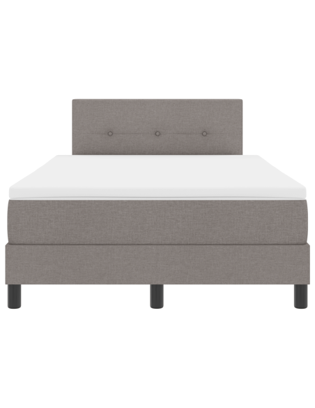 Letto Box Spring con Materasso e LED Talpa 120x200 cm Tessuto
