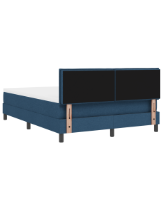 Letto a molle con materasso con led Blu 160 x 200 cm Tessuto 2
