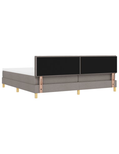 Letto a Sorgente LED con materasso Talpa 200 x 200 cm Tessuto