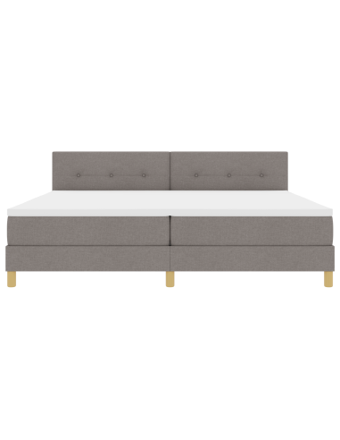 Letto a Sorgente LED con materasso Talpa 200 x 200 cm Tessuto