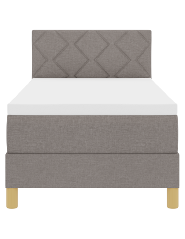 Letto a Sorgente LED con materasso Talpa 80 x 200 cm Tessuto