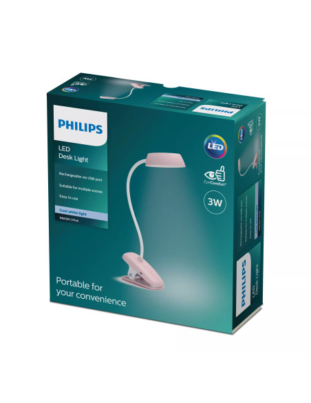 Philips Funzionale Lampada da scrivania a morsetto Donut