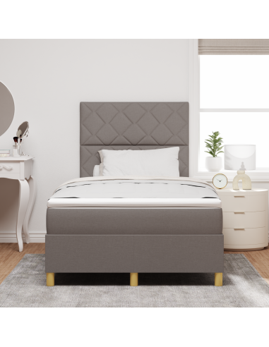 Letto a Sorgente LED con materasso Talpa 120 x 190 cm Tessuto