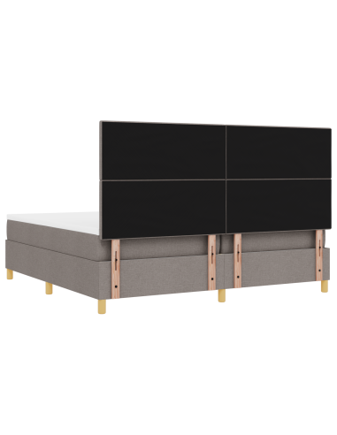 Letto a Sorgente LED con materasso Talpa 200 x 200 cm Tessuto