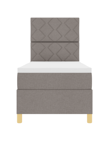 Letto a Sorgente LED con materasso Talpa 80 x 200 cm Tessuto