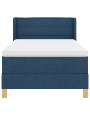 Letto a molle con materasso Blu 200 x 90 cm Poliestere