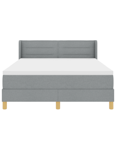 strongLetto a Molle / strong Grigio chiaro 140 x 190 cm