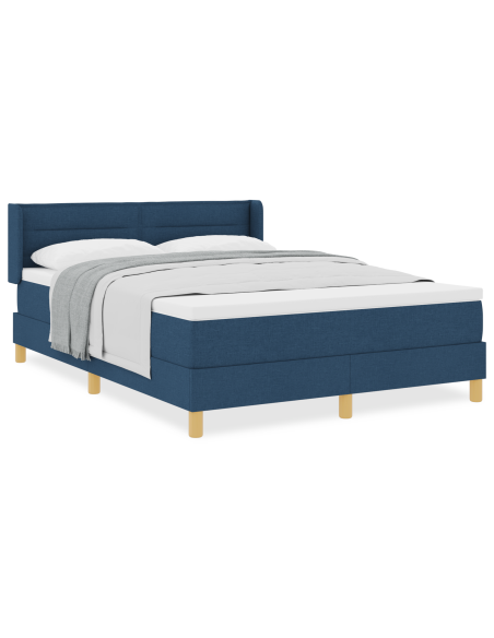 Letto a doghe  con materasso blu 160x200 cm in tessuto