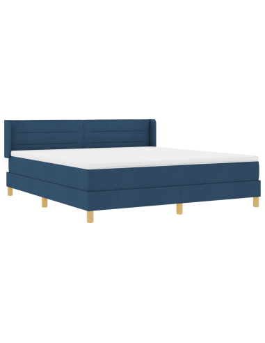 strongLetto a Molle / strong Blu 180 x 200 cm Tessuto