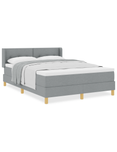 strongLetto a Molle / strong Grigio chiaro 140 x 200 cm 2