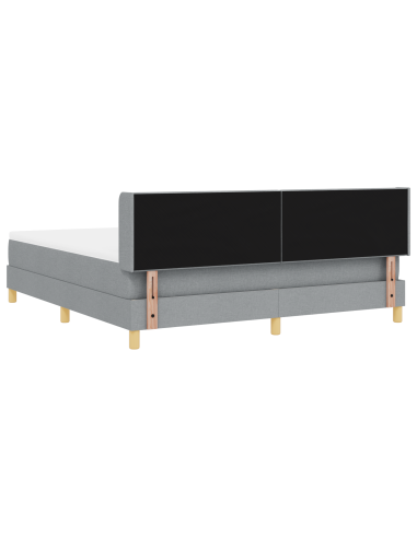 strongLetto a Molle / strong Grigio chiaro 180 x 200 cm