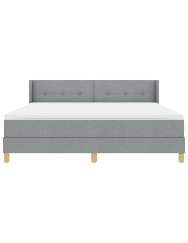 strongLetto a Molle / strong Grigio chiaro 180 x 200 cm