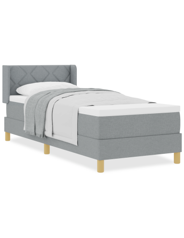 strongLetto a Molle / strong Grigio chiaro 80 x 200 cm