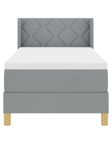 strongLetto a Molle / strong Grigio chiaro 80 x 200 cm