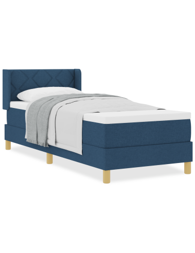 strongLetto a Molle / strong Blu 80 x 200 cm Tessuto