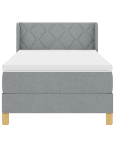 strongLetto a Molle / strong Grigio chiaro 100 x 200 cm