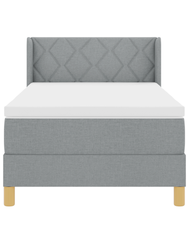 strongLetto a Molle / strong Grigio chiaro 100 x 200 cm