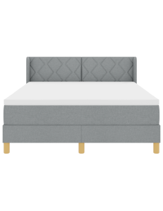 strongLetto a Molle / strong Grigio chiaro 160 x 200 cm