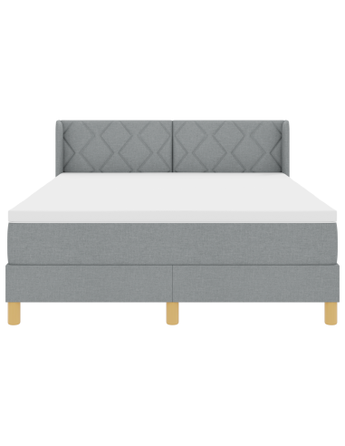 strongLetto a Molle / strong Grigio chiaro 160 x 200 cm