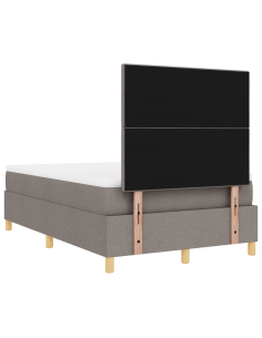 Letto a Sorgente LED con materasso Talpa 120 x 200 cm Tessuto 2