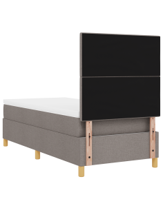 Letto a Sorgente LED con materasso Talpa 90 x 190 cm Tessuto 2