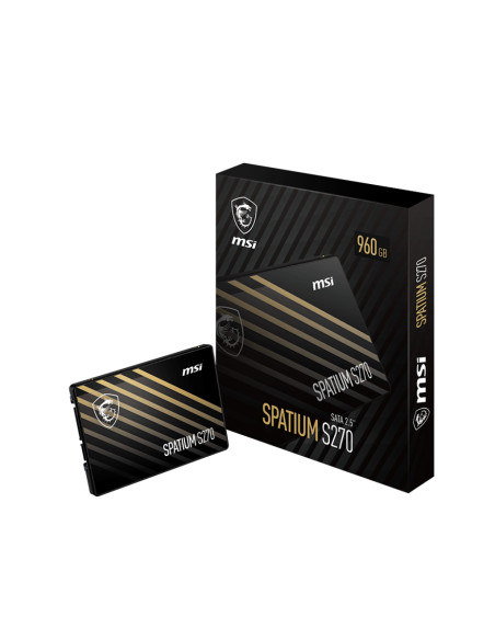 MSI SPATIUM S270 SATA 2.5 960GB drives allo stato solido 2.5" Serial ATA III 3D NAND