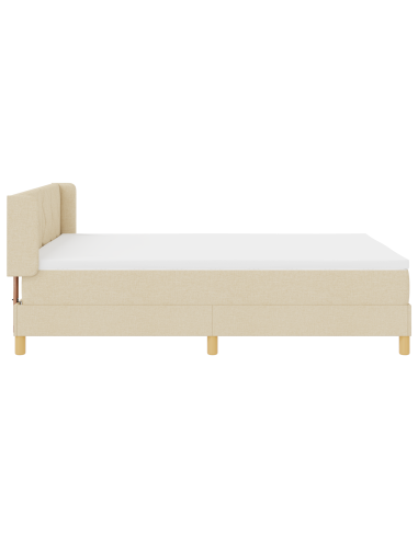 strongLetto a Molle / strong Crema 160 x 200 cm Tessuto