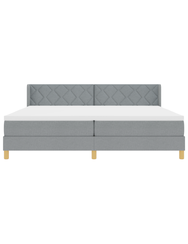 strongLetto a Molle / strong Grigio chiaro 200 x 200 cm