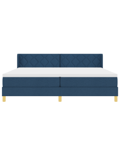 strongLetto a Molle / strong Blu 200 x 200 cm Tessuto