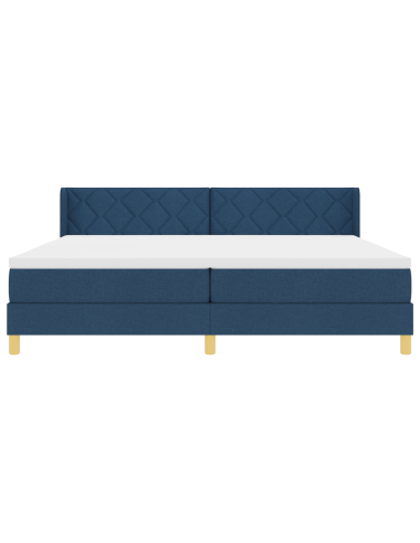 strongLetto a Molle / strong Blu 200 x 200 cm Tessuto