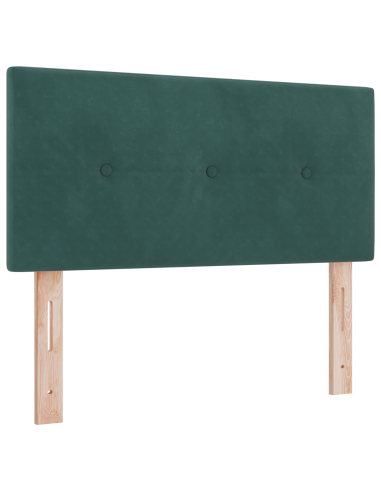Letto a molle con materasso Verde Scuro 200 x 80 cm Poliestere
