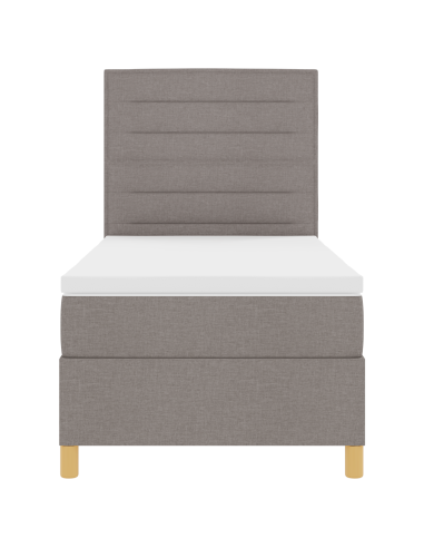 Letto a Sorgente LED con materasso Talpa 80 x 200 cm Tessuto