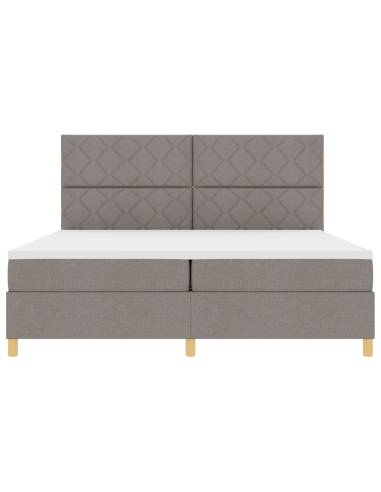 Letto a Sorgente LED con materasso Talpa 200 x 200 cm Tessuto