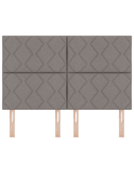 Testata LED  Design Blocchi Diamante Tortora 160 cm Tessuto