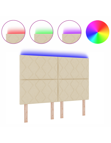 Testiera Crema 160 cm Tessuto