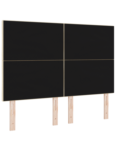 Testata LED  Design a Blocchi Diamond Crema 160 cm Tessuto