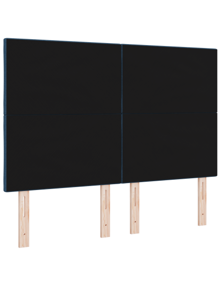 Testata LED  Design a Blocchi di Diamante Blu 160 cm in Tessuto