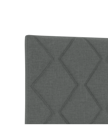 Testata LED Design Blocchi Diamante Grigia Scura 180 cm Tessuto