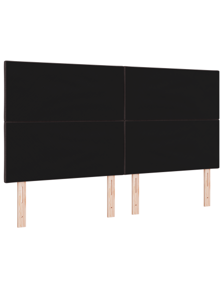 Testata LED  Design a Blocchi di Diamante Marrone Scuro 180 cm Tessuto