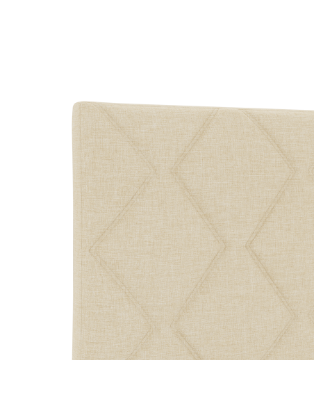 Testa Letto LED Set di 3 Crema Imbottita 180 cm Moderna