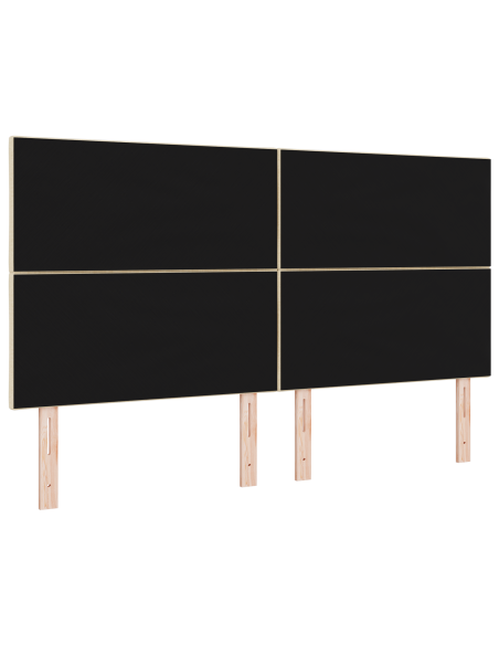 Testa Letto LED Set di 3 Crema Imbottita 180 cm Moderna