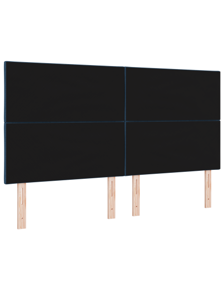 Testiera LED  Design Blocchi Diamante Blu 180 cm Tessuto