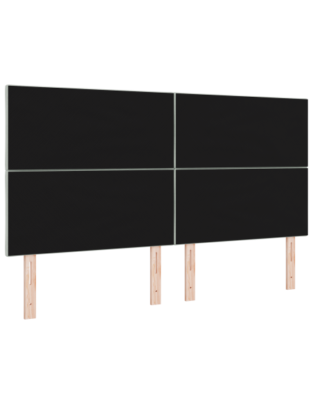 Testata LED  design a blocchi di diamante grigia chiara 180 cm velluto