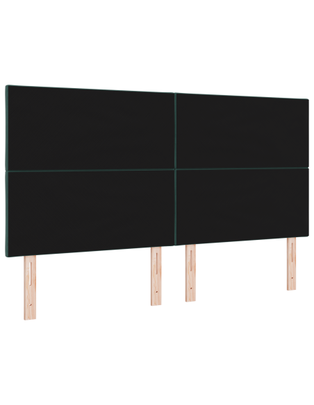 Testata LED Design Blocchi Diamante Verde Scuro 180 cm Velluto