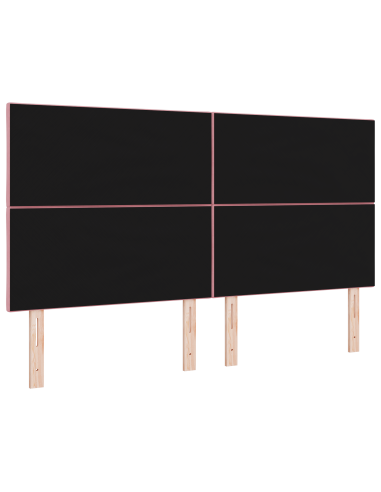 Testiera LED Rosa 180 cm Pelle Sintetica