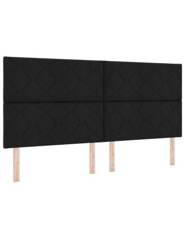 Testiera Nero 200 cm Tessuto