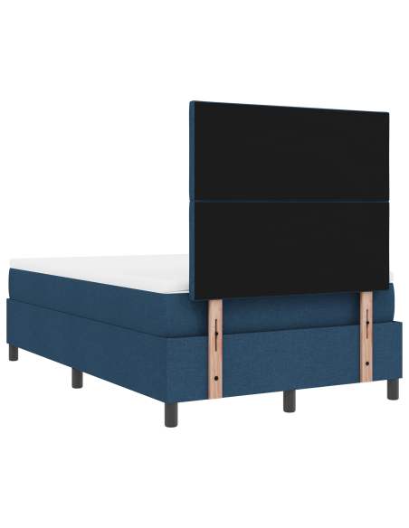 Letto a Molle con Materasso & LED Blu 120x200 cm Tessuto