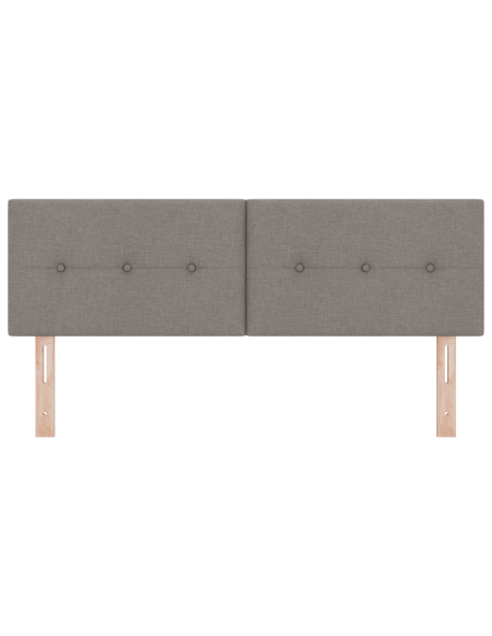 Testata LED  Pieghettata Tortora 72 cm Tessuto